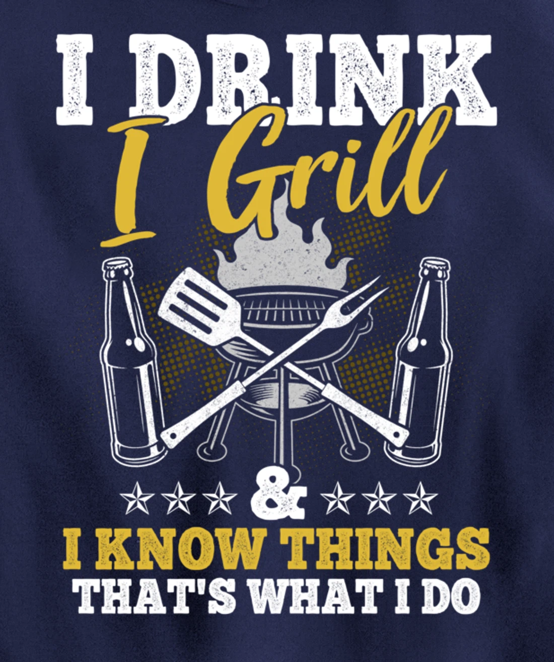 Funny Barbecue Beer Lover Graphic Women Men Meat Smoking BBQ Pullover Hoodie