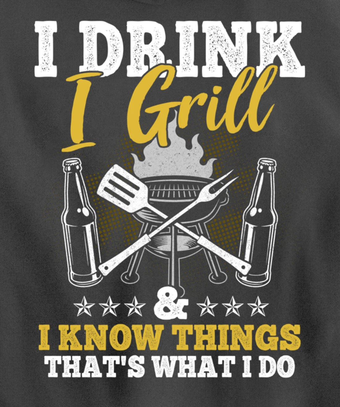 Funny Barbecue Beer Lover Graphic Women Men Meat Smoking BBQ Pullover Hoodie