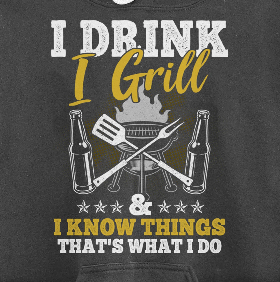 Funny Barbecue Beer Lover Graphic Women Men Meat Smoking BBQ Pullover Hoodie