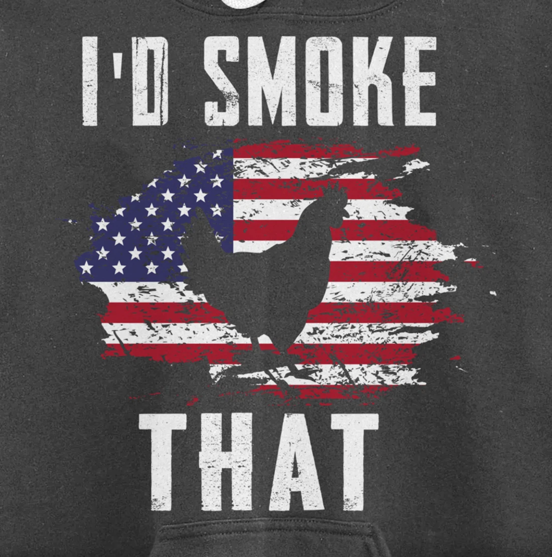 Patriotic Chicken Flag Chicken Graphic Men Meat Smoking BBQ Pullover Hoodie
