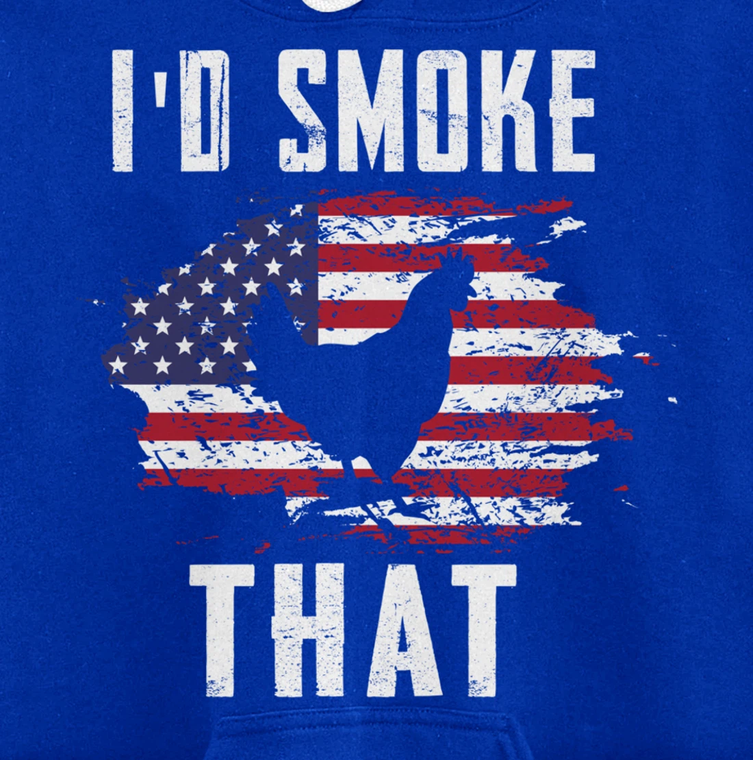 Patriotic Chicken Flag Chicken Graphic Men Meat Smoking BBQ Pullover Hoodie