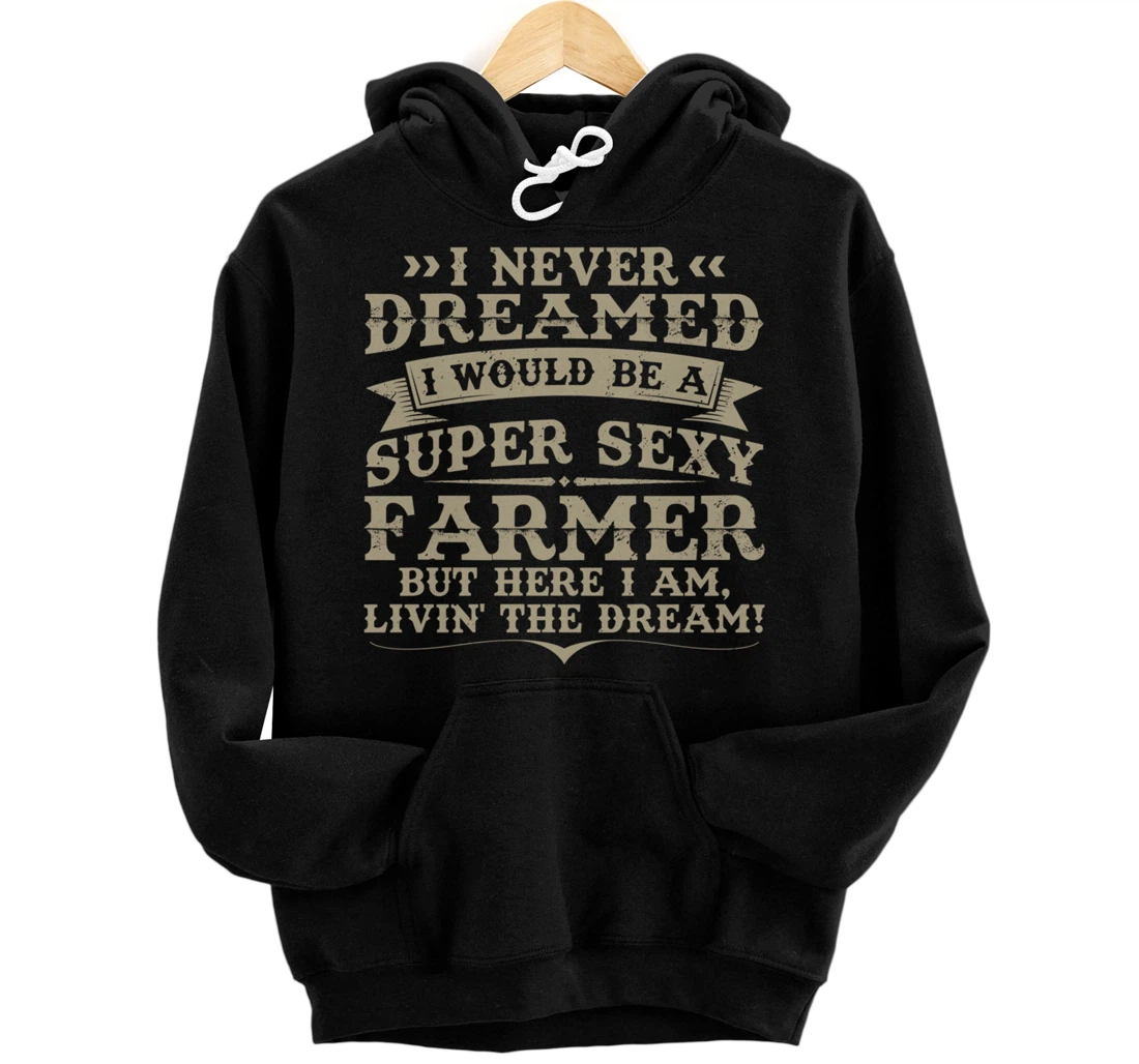 Funny Farming Lover Graphic for Women and Men Farmer Pullover Hoodie