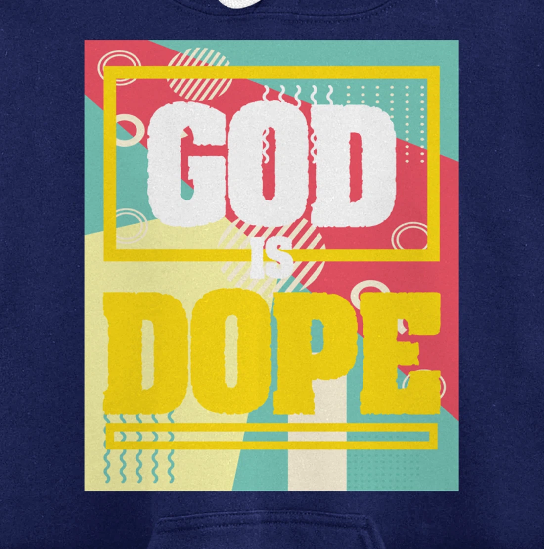 Retro Design 70s Religious Christian Believer Church Faith Pullover Hoodie