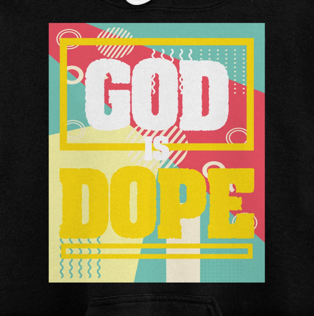 Retro Design 70s Religious Christian Believer Church Faith Pullover Hoodie