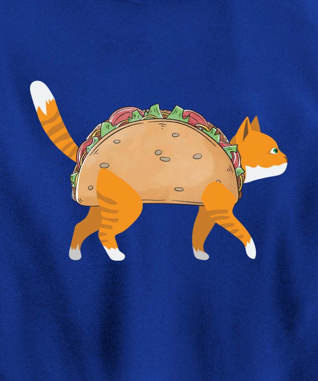 Funny Tacocat Spelled Backwards Mexican Food Tacos Cat Lover Pullover Hoodie