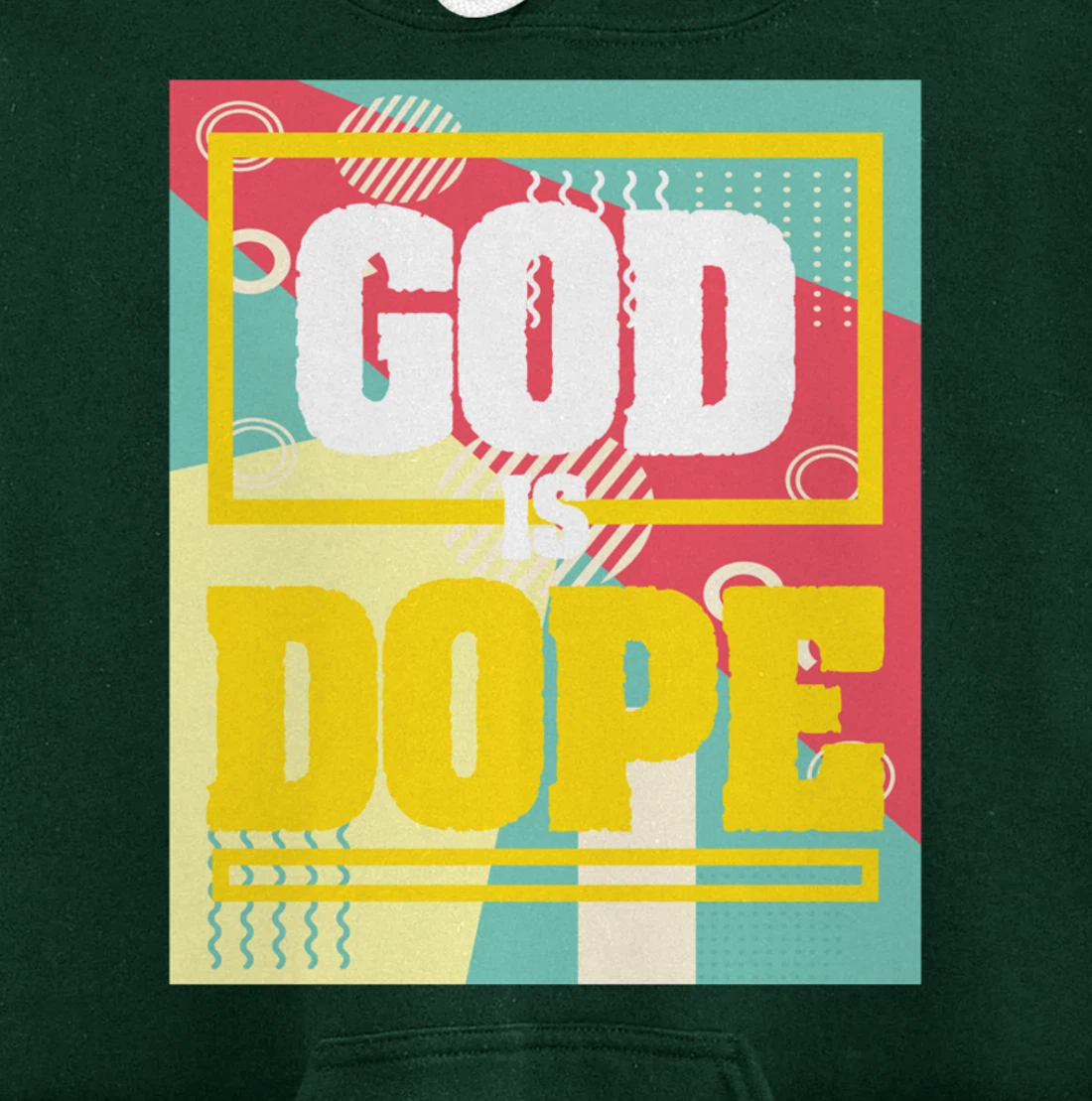 Retro Design 70s Religious Christian Believer Church Faith Pullover Hoodie