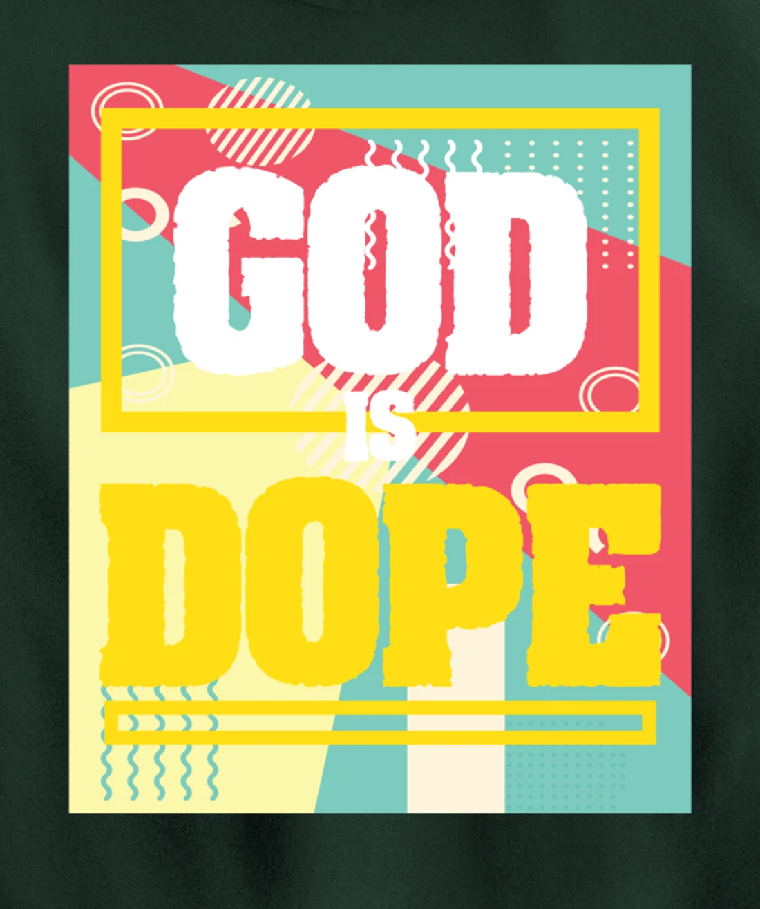 Retro Design 70s Religious Christian Believer Church Faith Pullover Hoodie