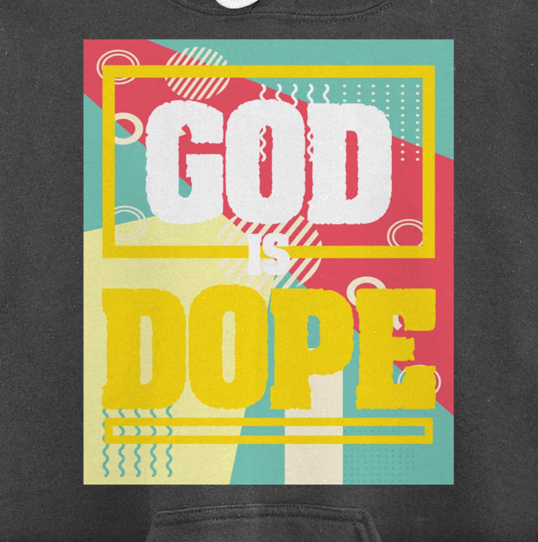 Retro Design 70s Religious Christian Believer Church Faith Pullover Hoodie