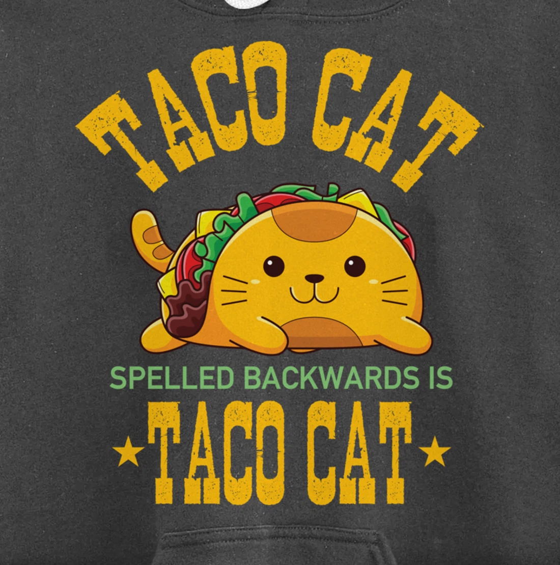 Funny Tacocat Cute Kawaii Design Tacos Mexican Food Cat Pullover Hoodie