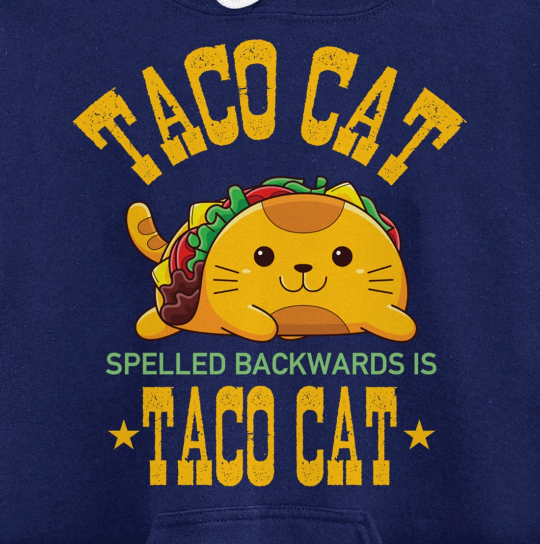 Funny Tacocat Cute Kawaii Design Tacos Mexican Food Cat Pullover Hoodie