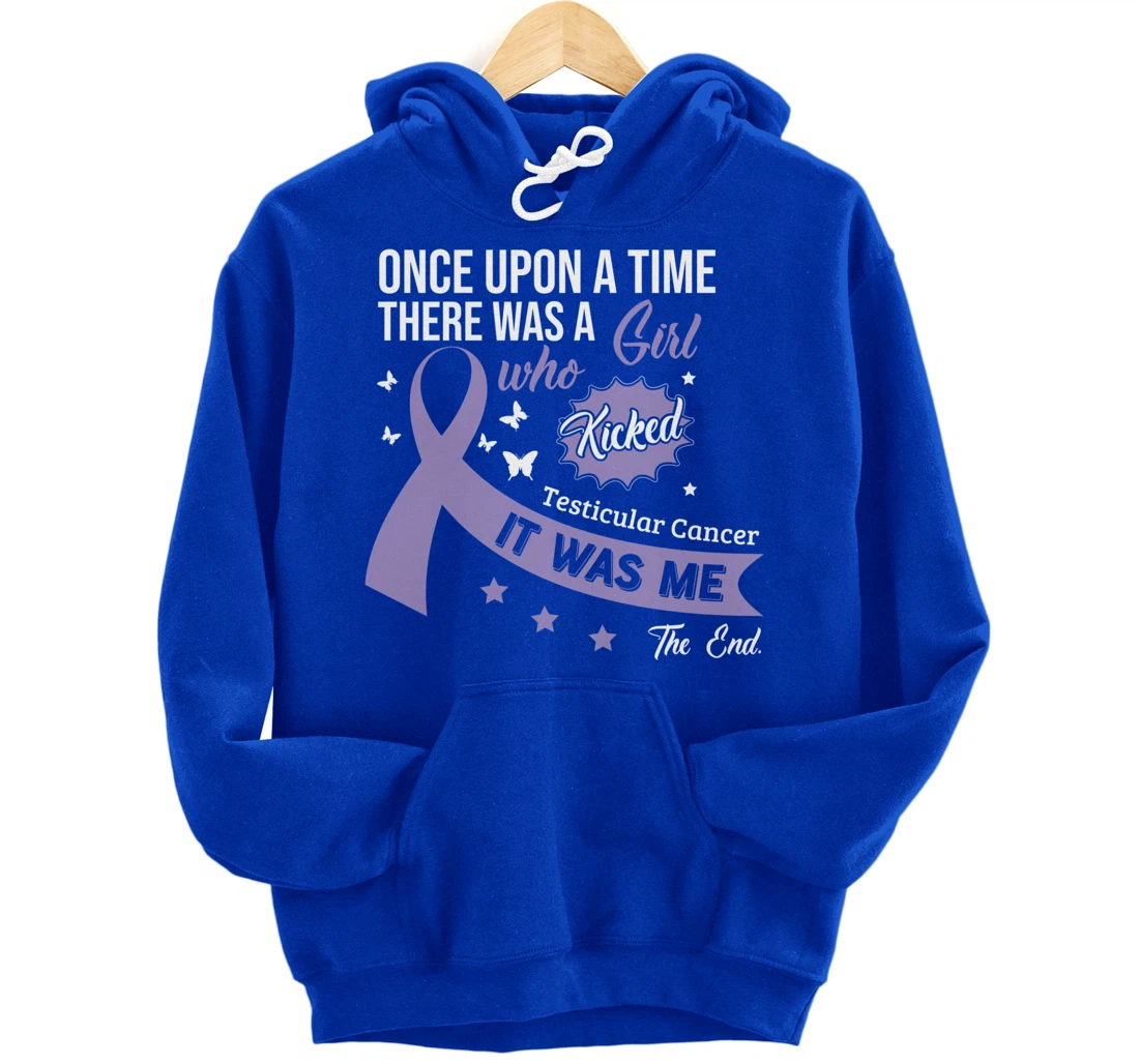 Testicular Cancer Fight Cancer Ribbon Pullover Hoodie