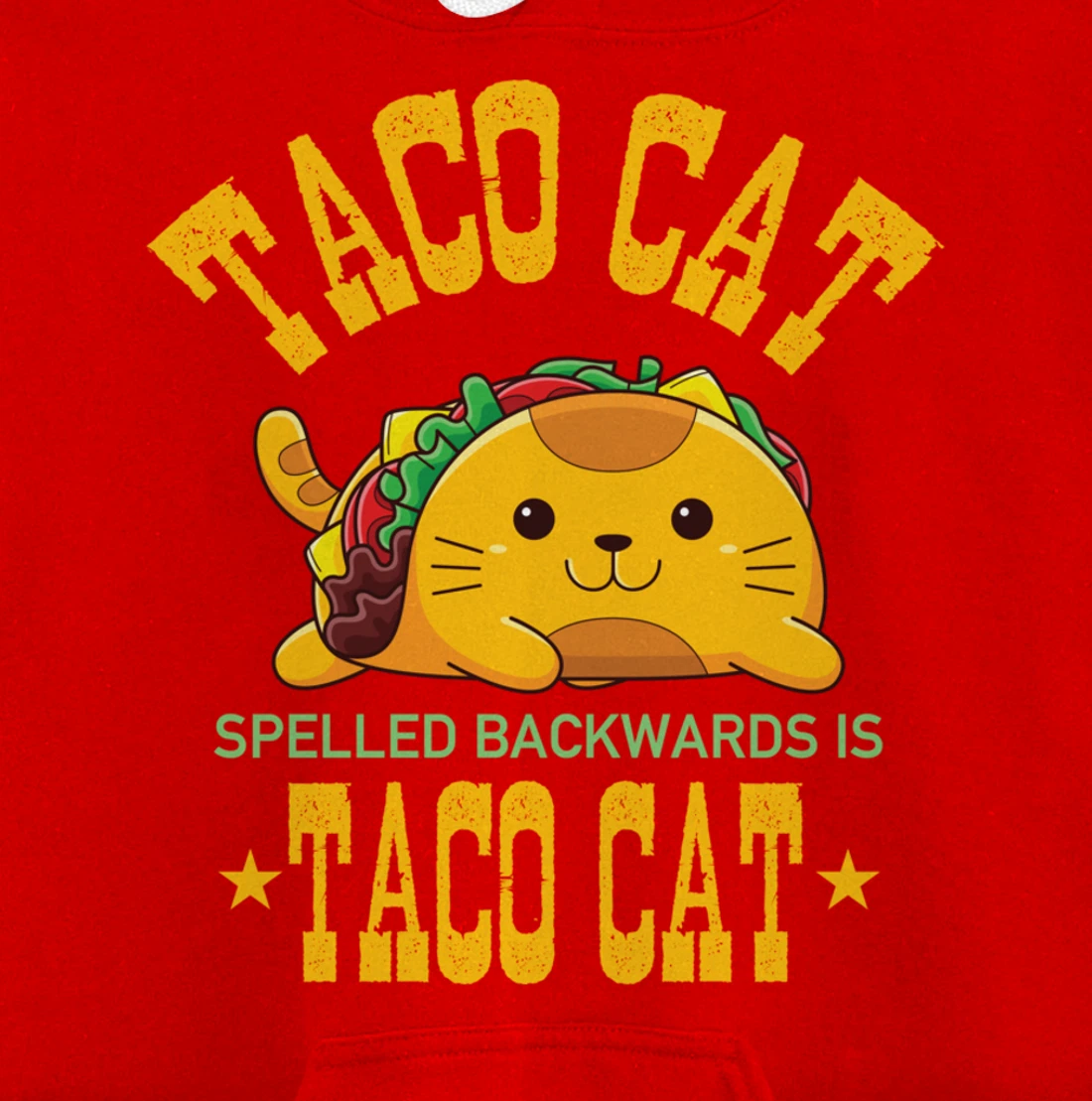 Funny Tacocat Cute Kawaii Design Tacos Mexican Food Cat Pullover Hoodie