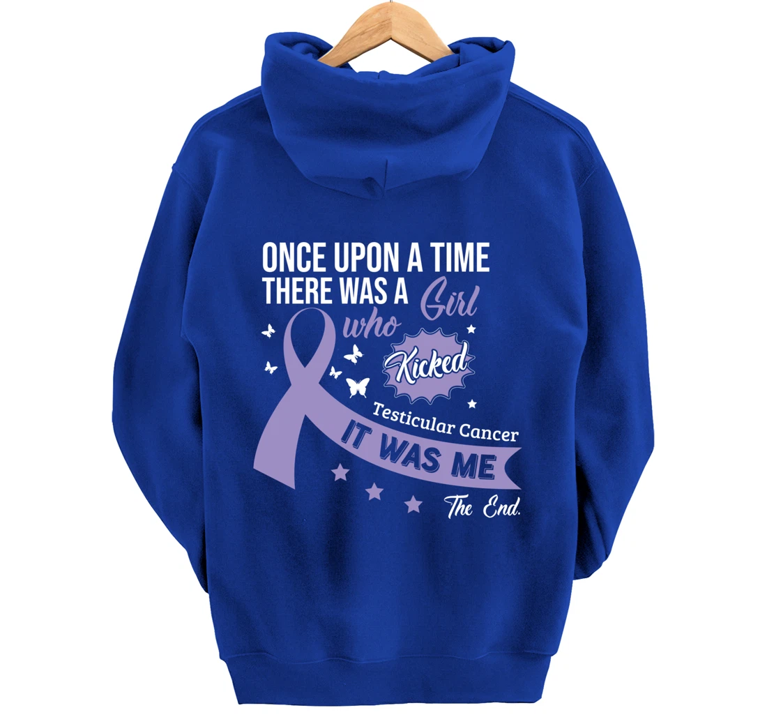 Testicular Cancer Fight Cancer Ribbon Pullover Hoodie