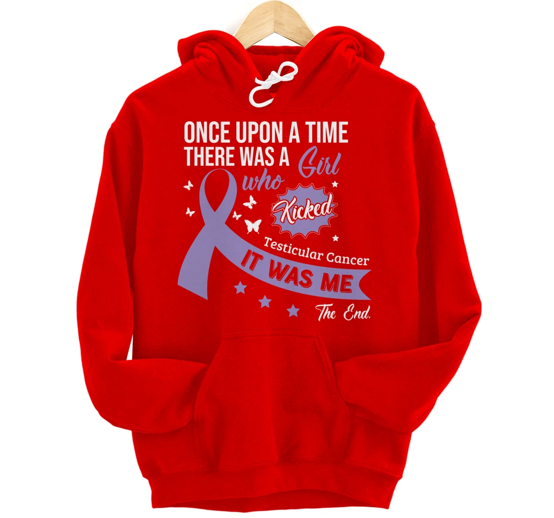 Testicular Cancer Fight Cancer Ribbon Pullover Hoodie