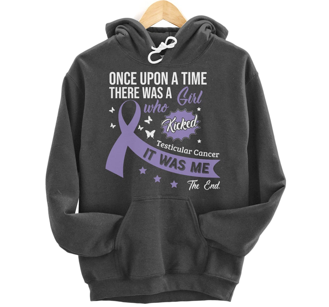 Testicular Cancer Fight Cancer Ribbon Pullover Hoodie