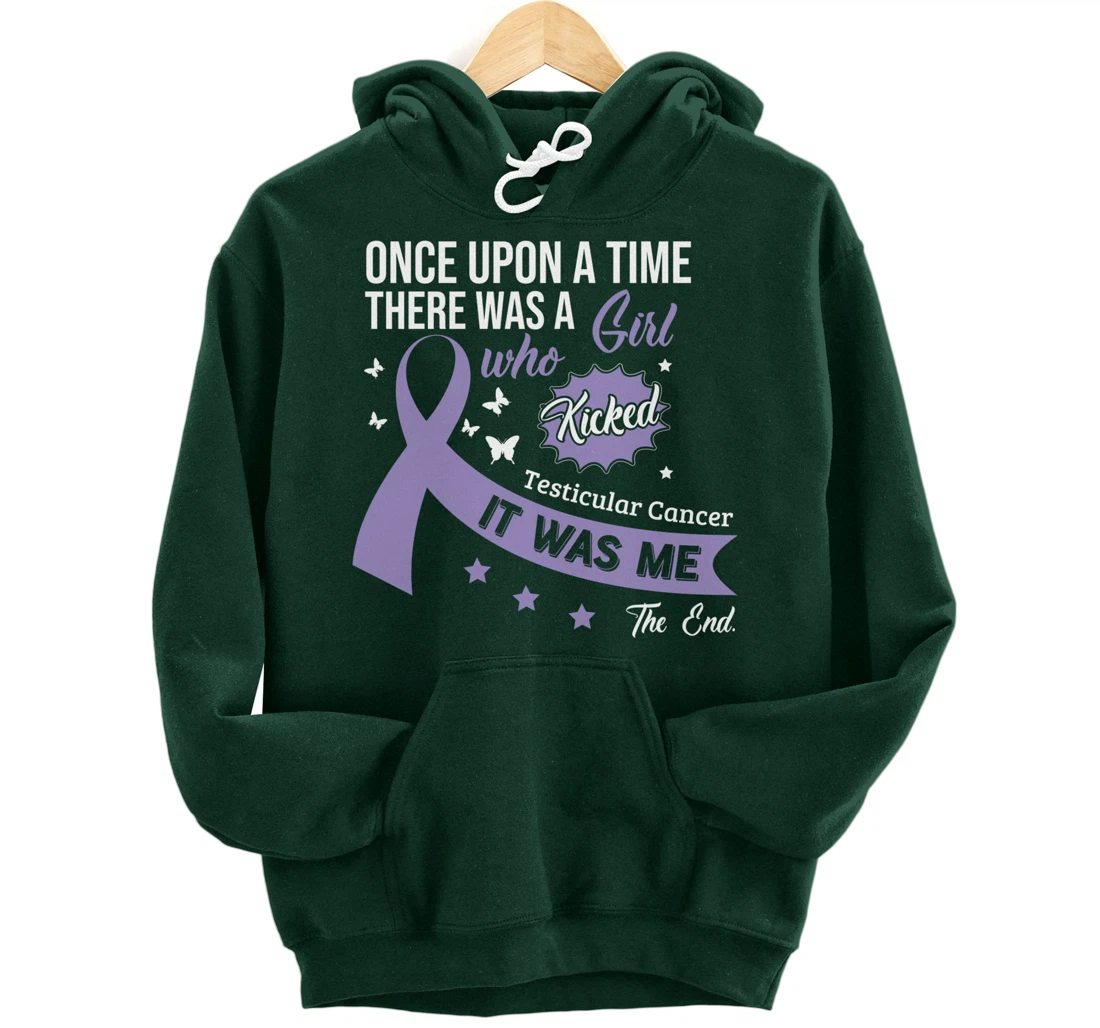 Testicular Cancer Fight Cancer Ribbon Pullover Hoodie