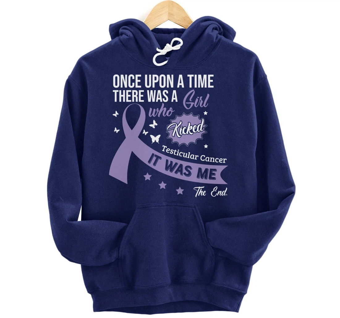 Testicular Cancer Fight Cancer Ribbon Pullover Hoodie