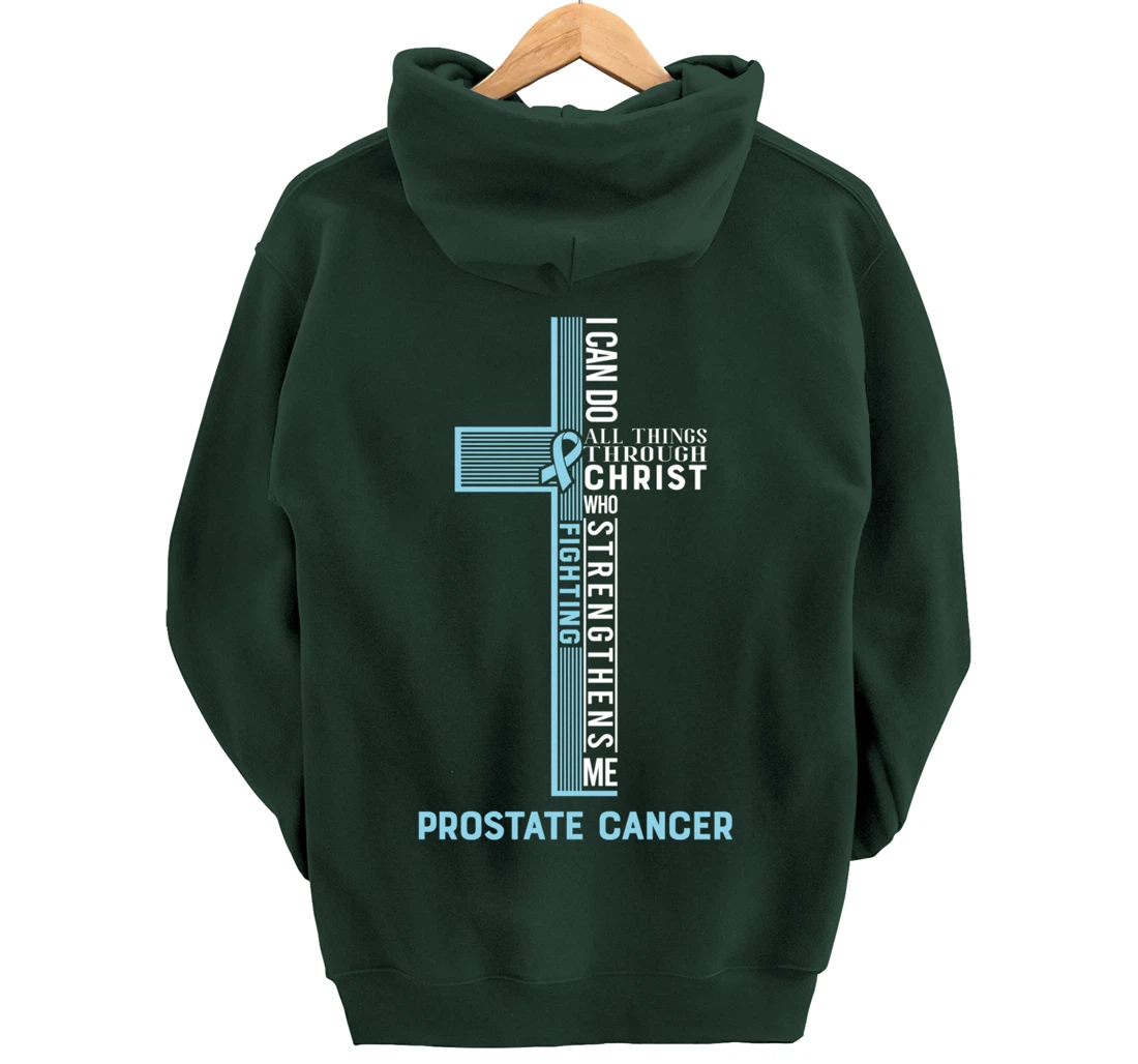 Prostate Cancer Fight Cancer Ribbon Pullover Hoodie
