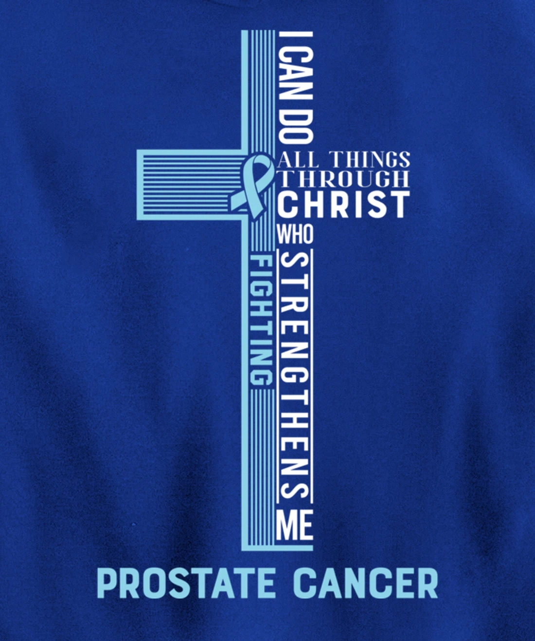 Prostate Cancer Fight Cancer Ribbon Pullover Hoodie