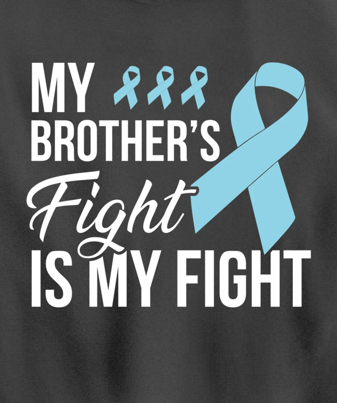 Prostate Cancer Fight Cancer Ribbon Pullover Hoodie
