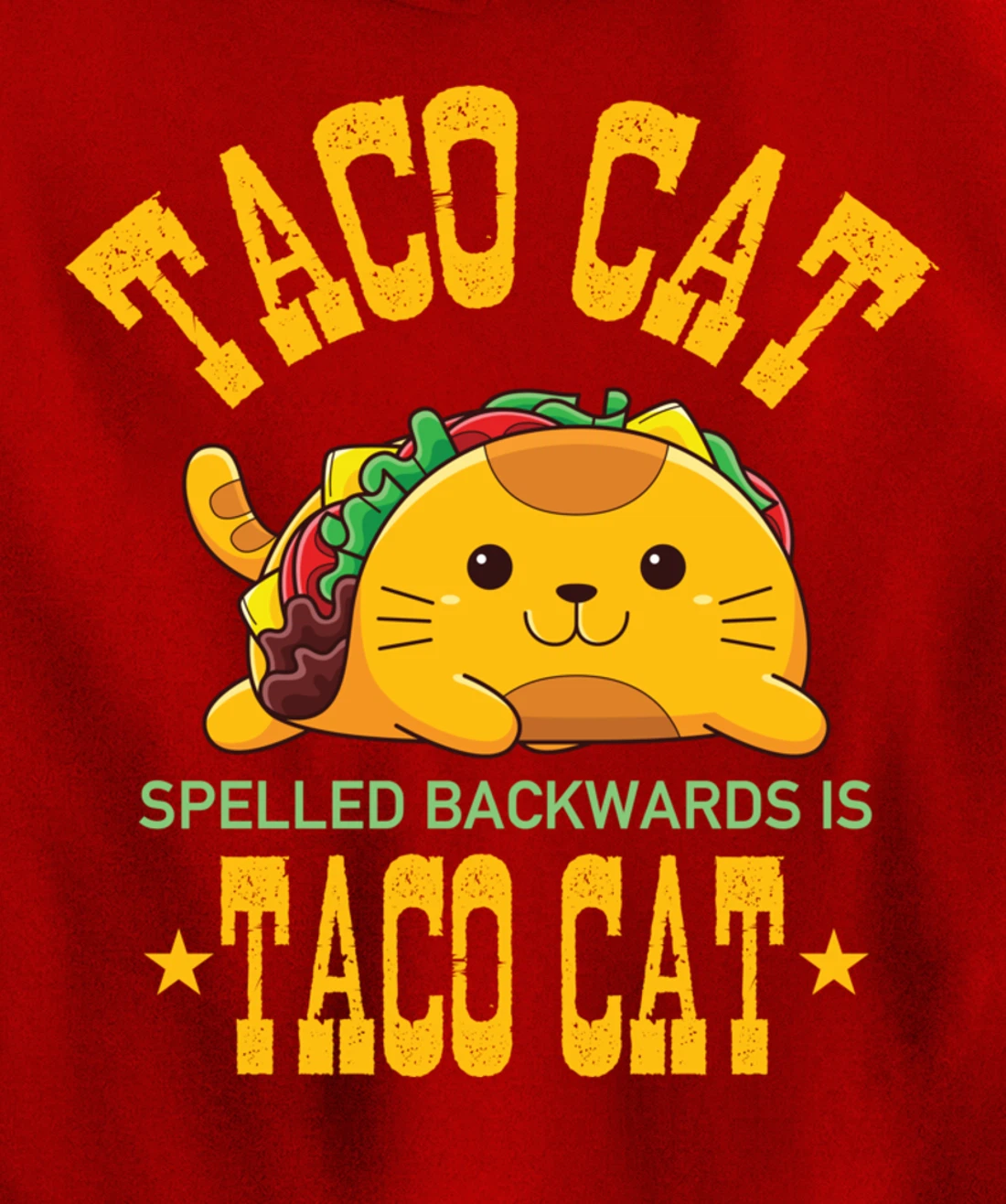 Funny Tacocat Cute Kawaii Design Tacos Mexican Food Cat Pullover Hoodie