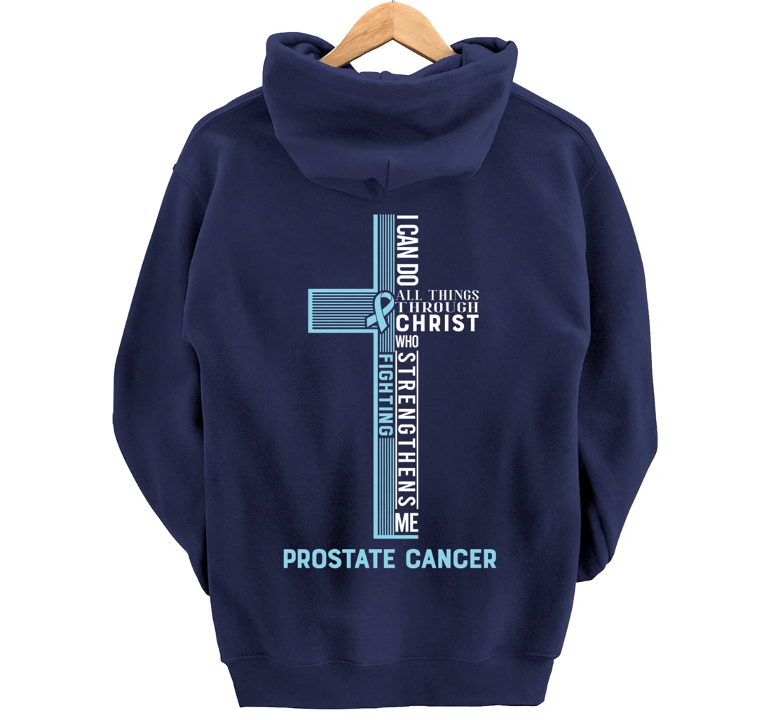 Prostate Cancer Fight Cancer Ribbon Pullover Hoodie