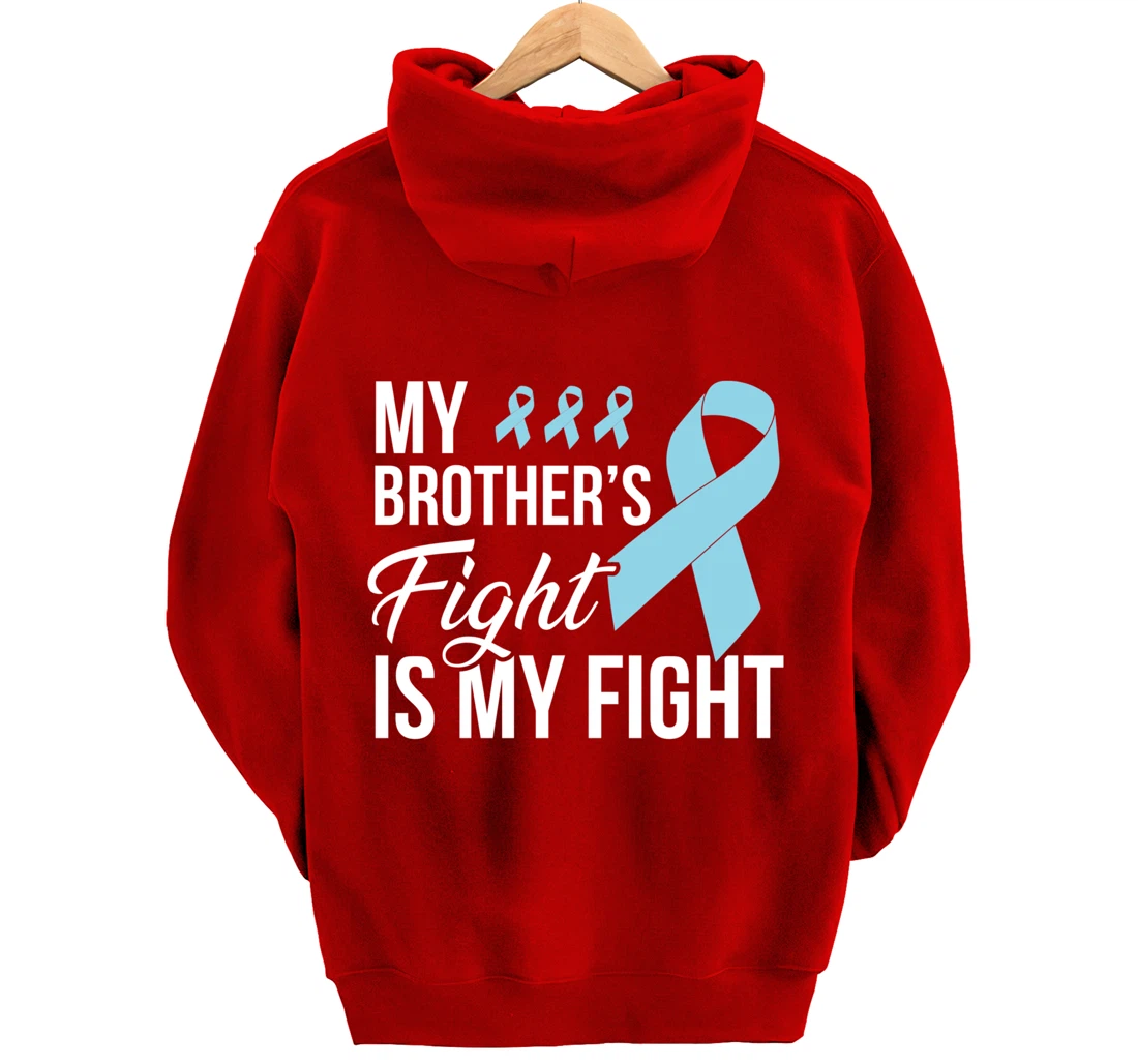 Prostate Cancer Fight Cancer Ribbon Pullover Hoodie