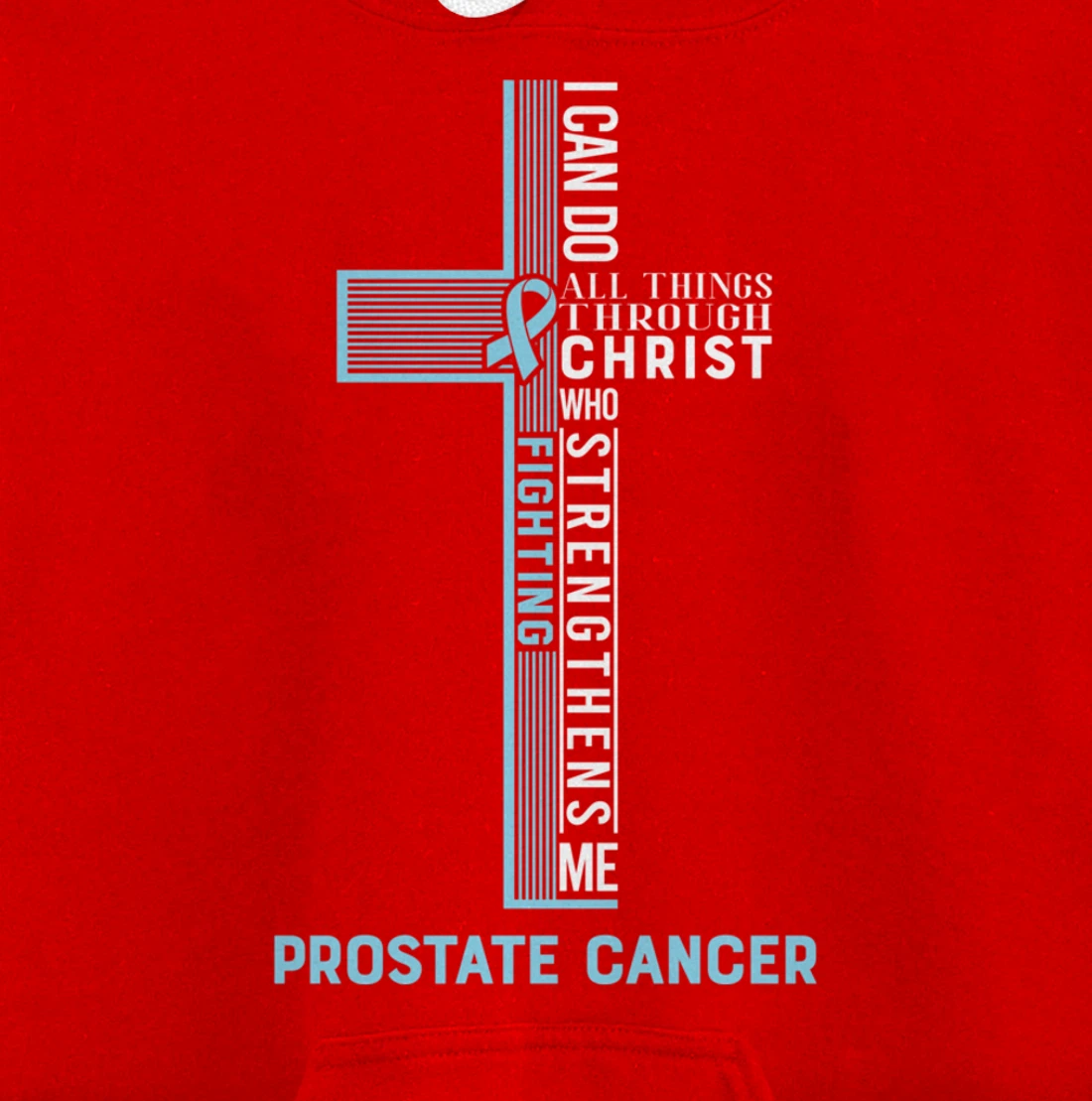 Prostate Cancer Fight Cancer Ribbon Pullover Hoodie