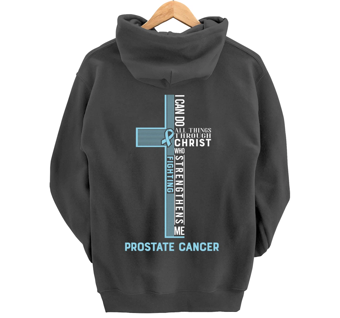 Prostate Cancer Fight Cancer Ribbon Pullover Hoodie