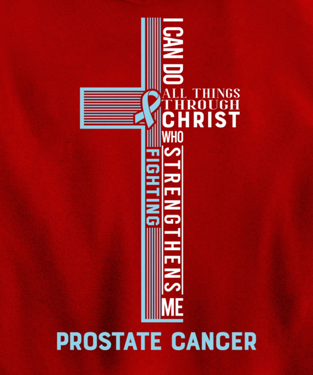 Prostate Cancer Fight Cancer Ribbon Pullover Hoodie