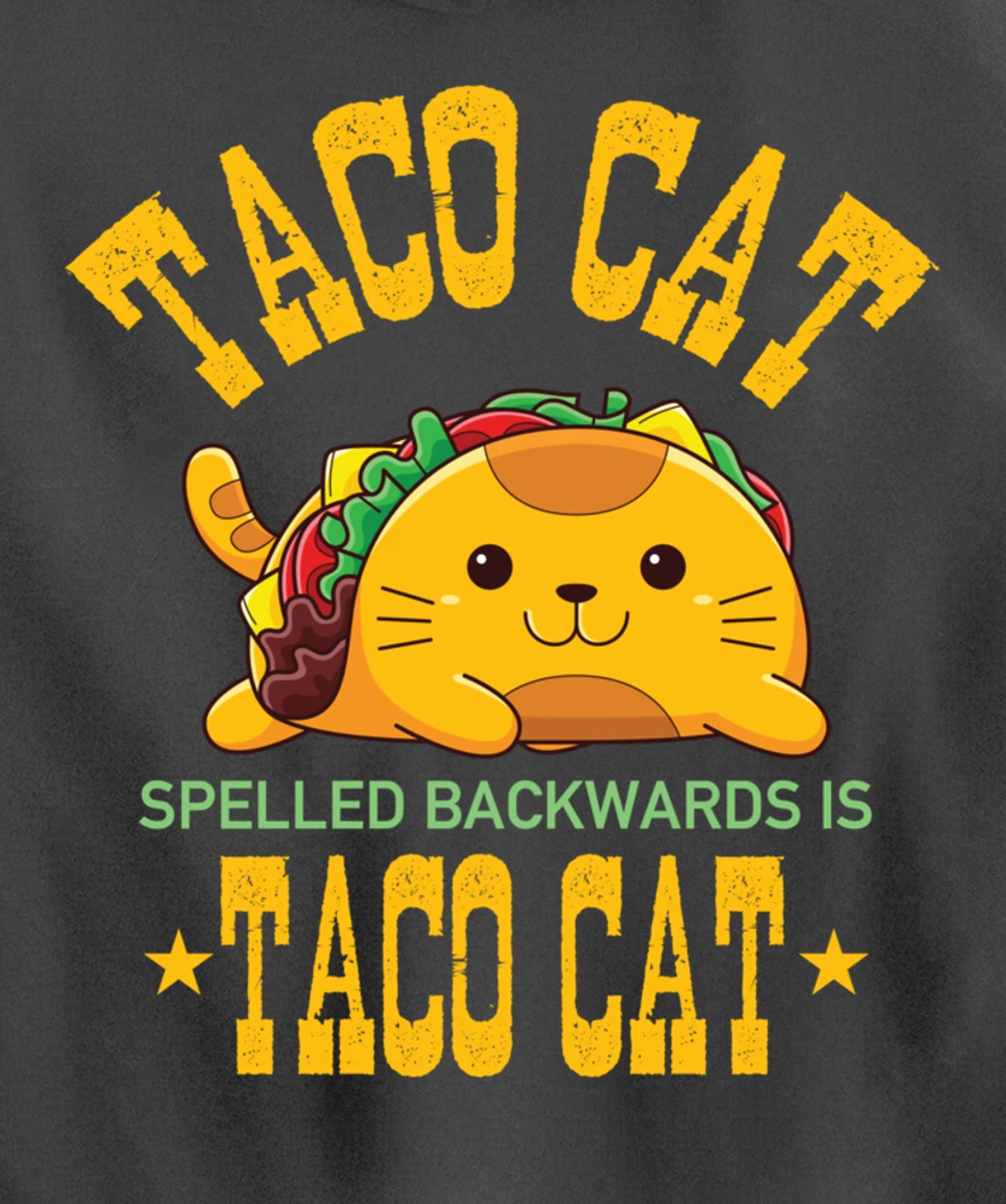 Funny Tacocat Cute Kawaii Design Tacos Mexican Food Cat Pullover Hoodie