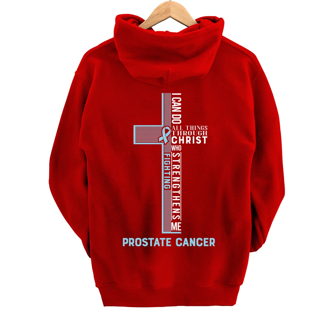 Prostate Cancer Fight Cancer Ribbon Pullover Hoodie