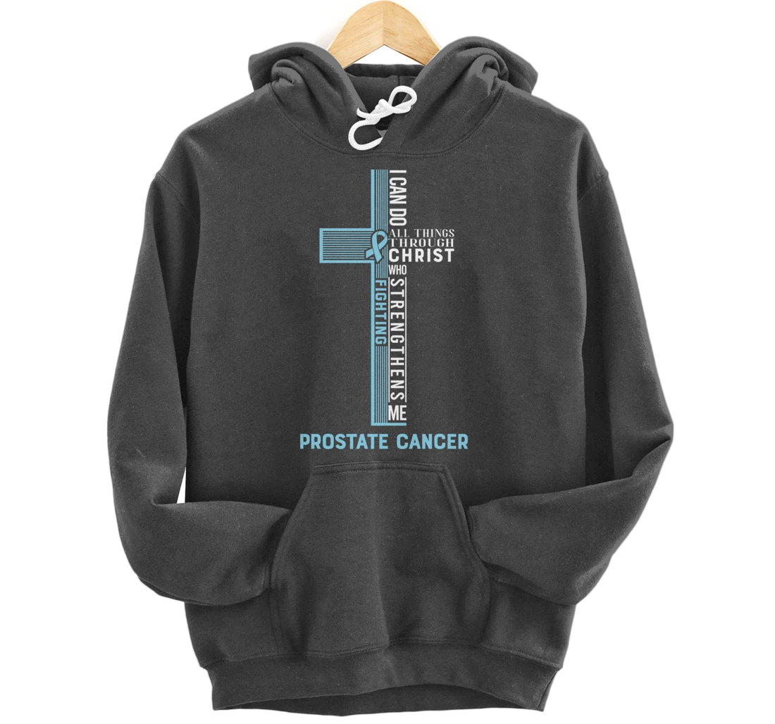 Prostate Cancer Fight Cancer Ribbon Pullover Hoodie