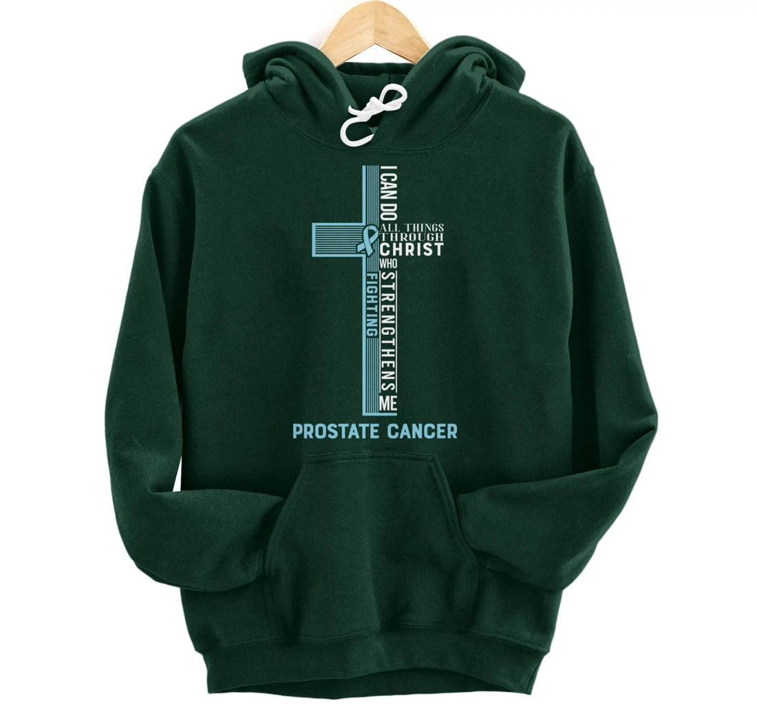 Prostate Cancer Fight Cancer Ribbon Pullover Hoodie