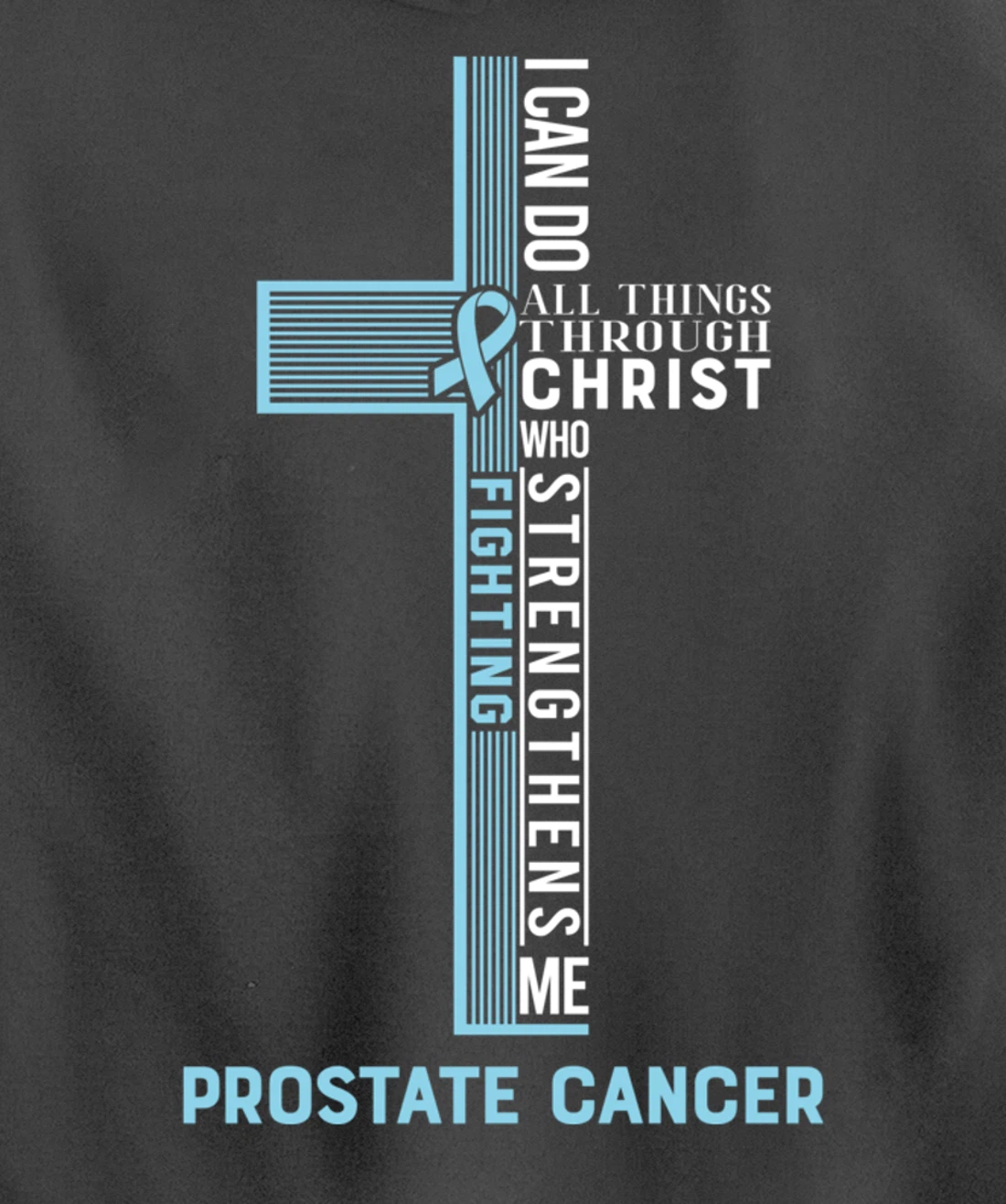 Prostate Cancer Fight Cancer Ribbon Pullover Hoodie