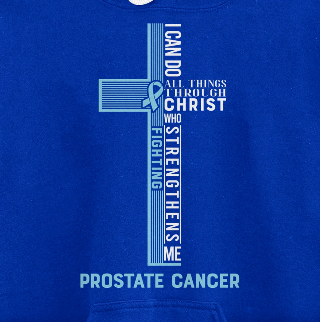 Prostate Cancer Fight Cancer Ribbon Pullover Hoodie
