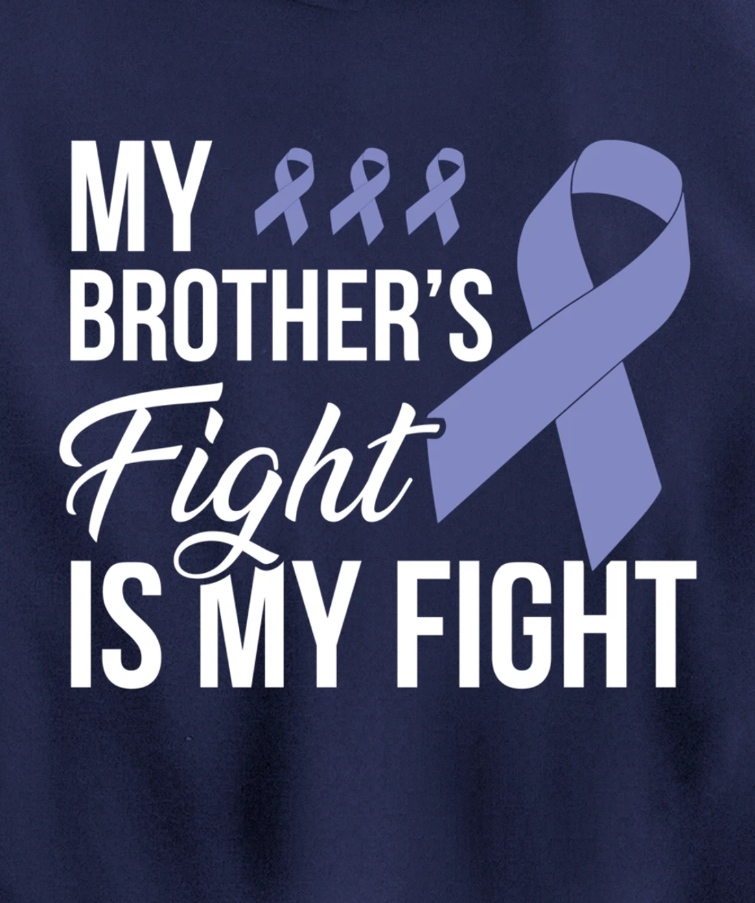 Stomach Cancer Fight Cancer Ribbon Pullover Hoodie