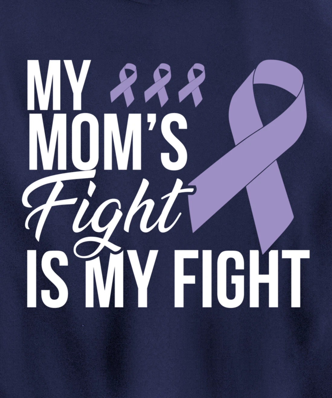 Testicular Cancer Fight Cancer Ribbon Pullover Hoodie