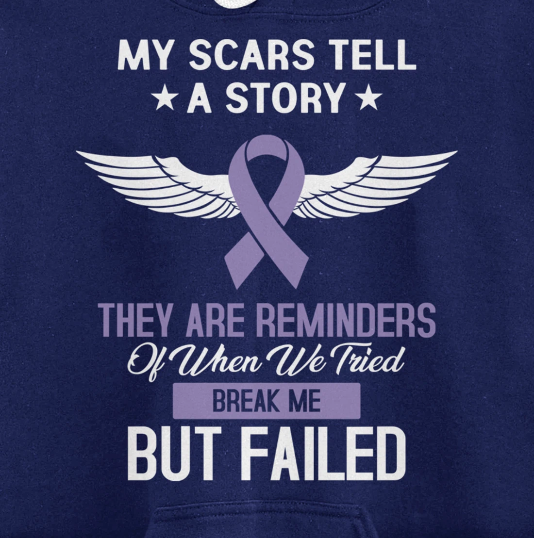 Testicular Cancer Fight Cancer Ribbon Pullover Hoodie