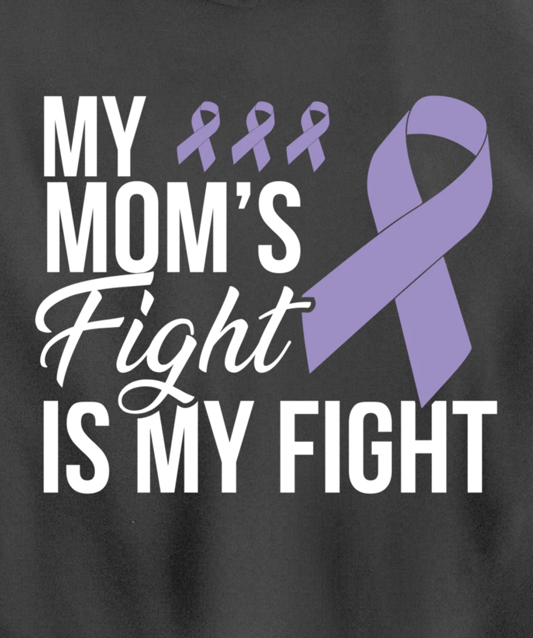 Testicular Cancer Fight Cancer Ribbon Pullover Hoodie