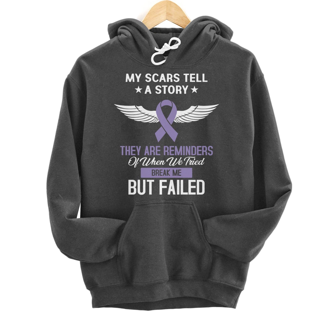 Testicular Cancer Fight Cancer Ribbon Pullover Hoodie