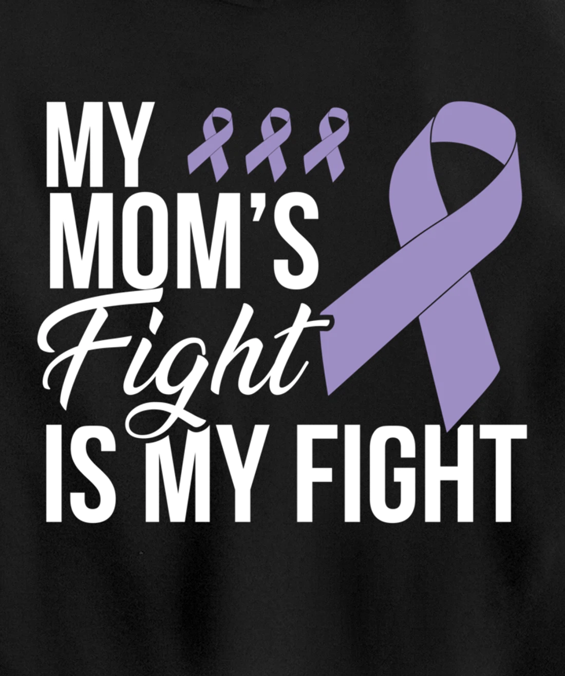 Testicular Cancer Fight Cancer Ribbon Pullover Hoodie