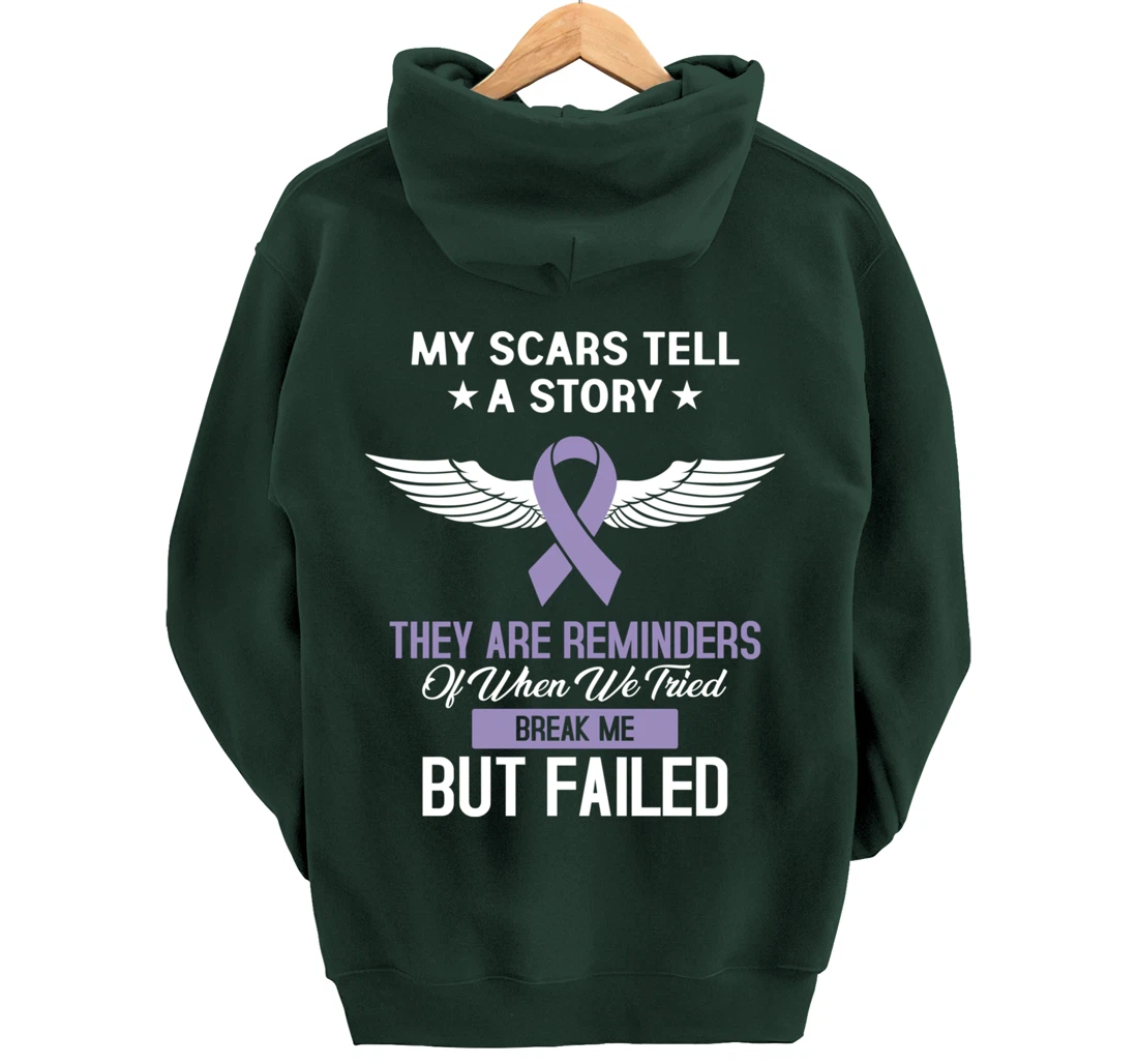 Testicular Cancer Fight Cancer Ribbon Pullover Hoodie
