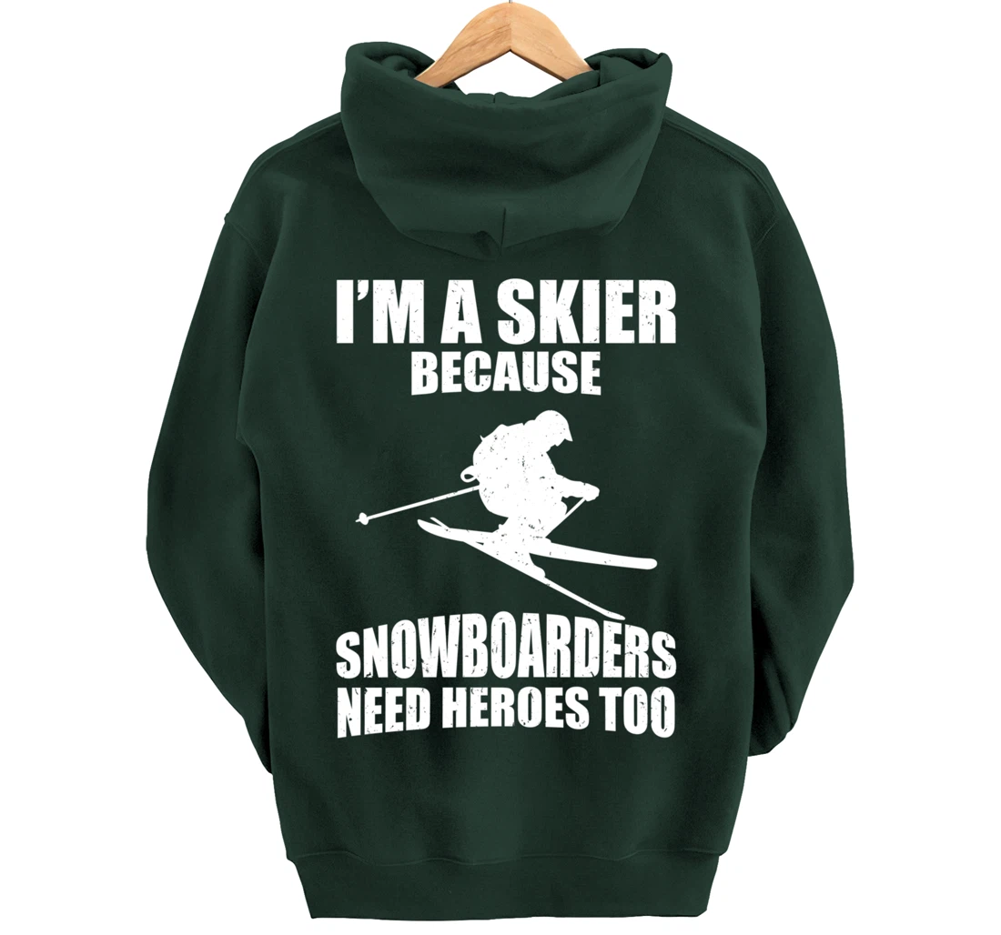 Now & Mountain Holidays Skiing Sport I'm a skier Pullover Hoodie