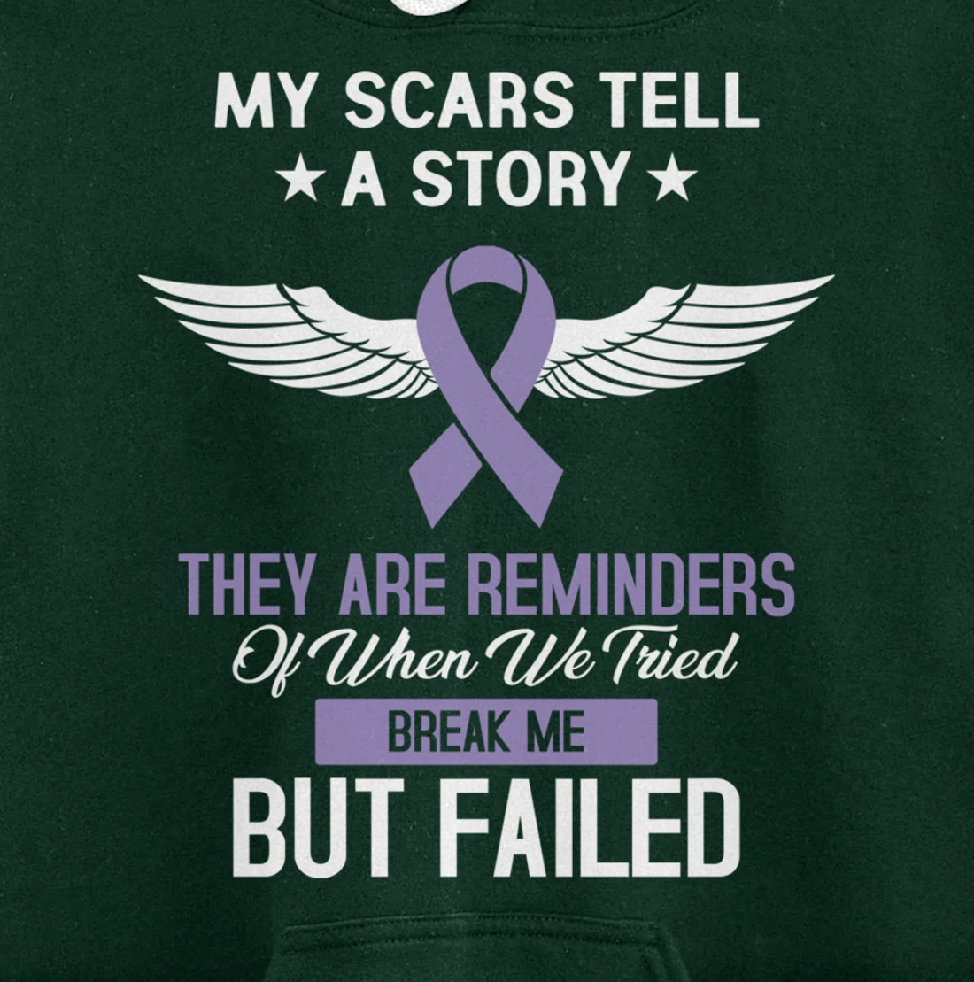 Testicular Cancer Fight Cancer Ribbon Pullover Hoodie