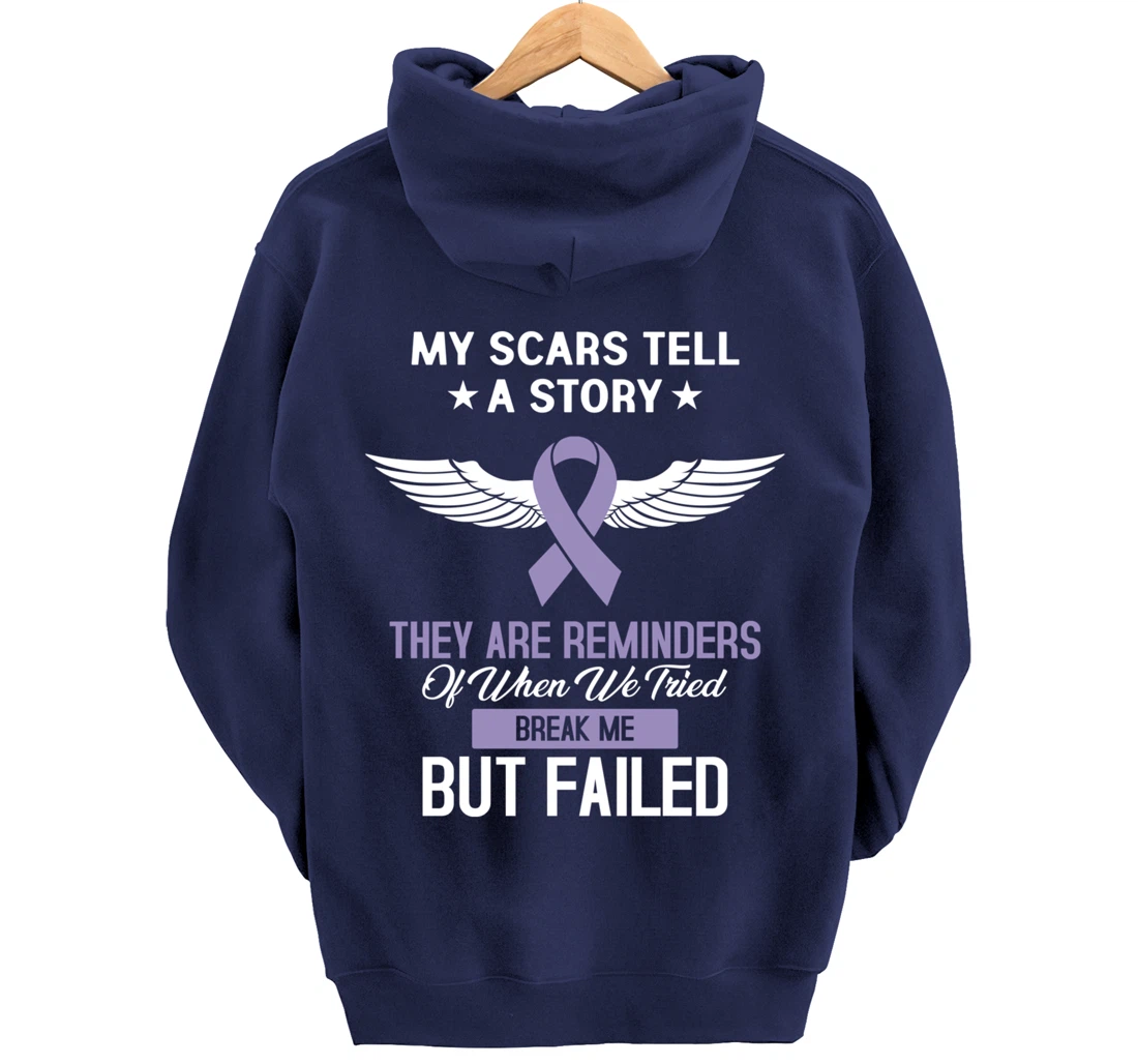Testicular Cancer Fight Cancer Ribbon Pullover Hoodie