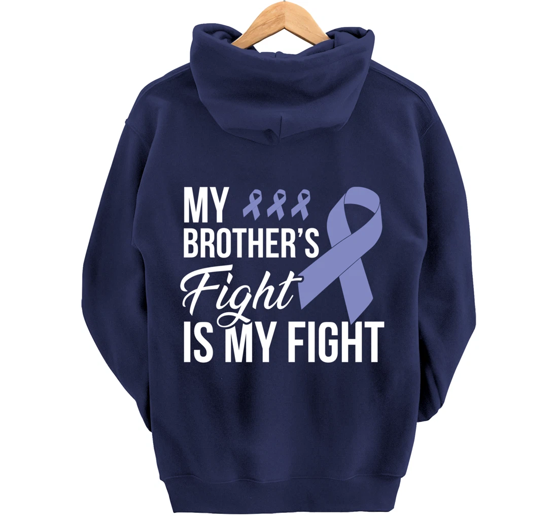 Stomach Cancer Fight Cancer Ribbon Pullover Hoodie