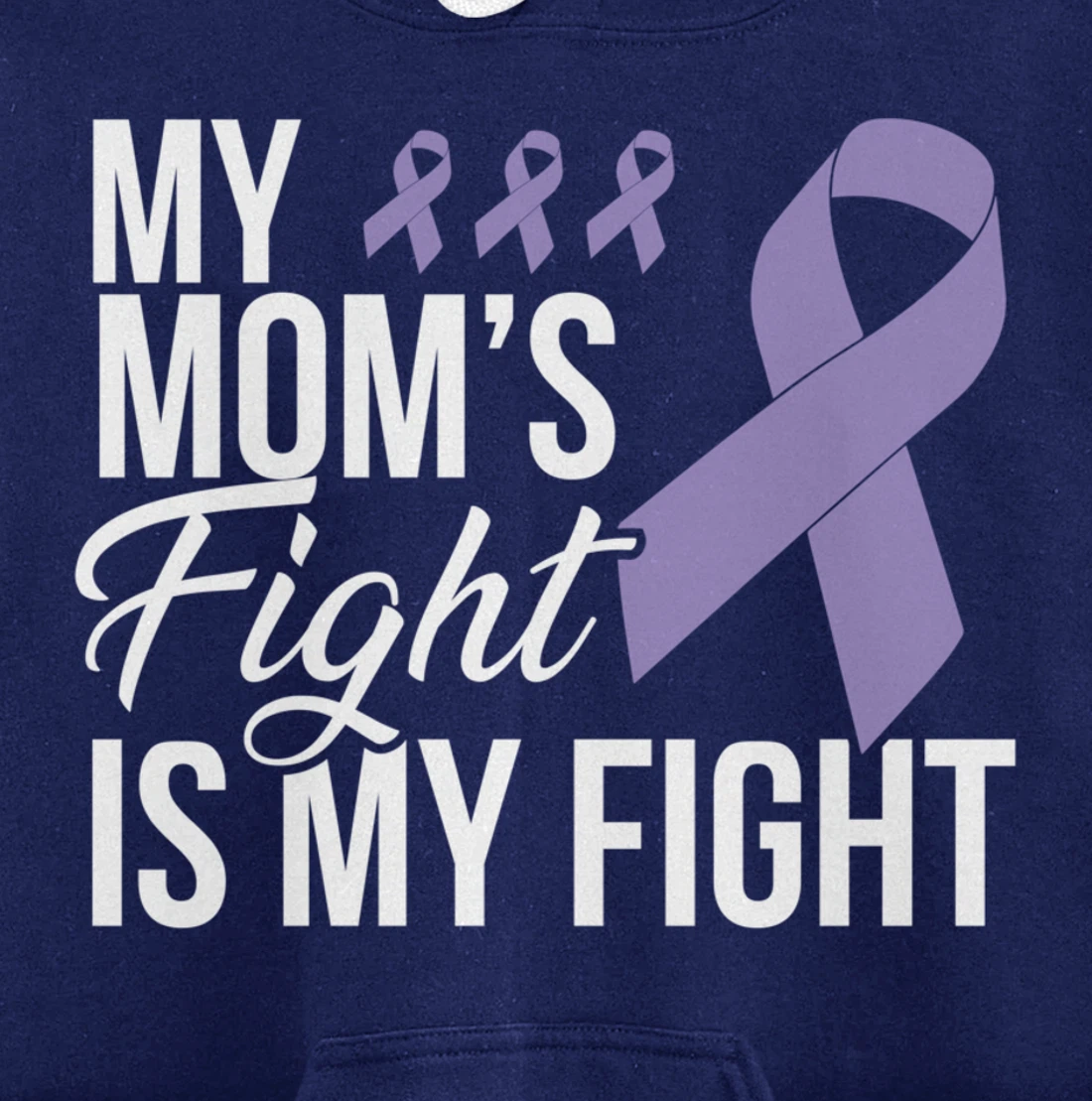 Testicular Cancer Fight Cancer Ribbon Pullover Hoodie