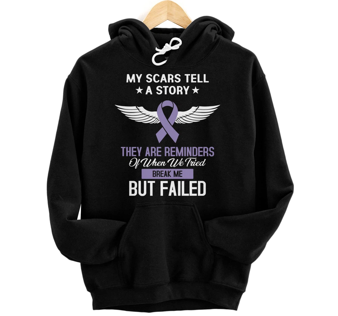 Testicular Cancer Fight Cancer Ribbon Pullover Hoodie