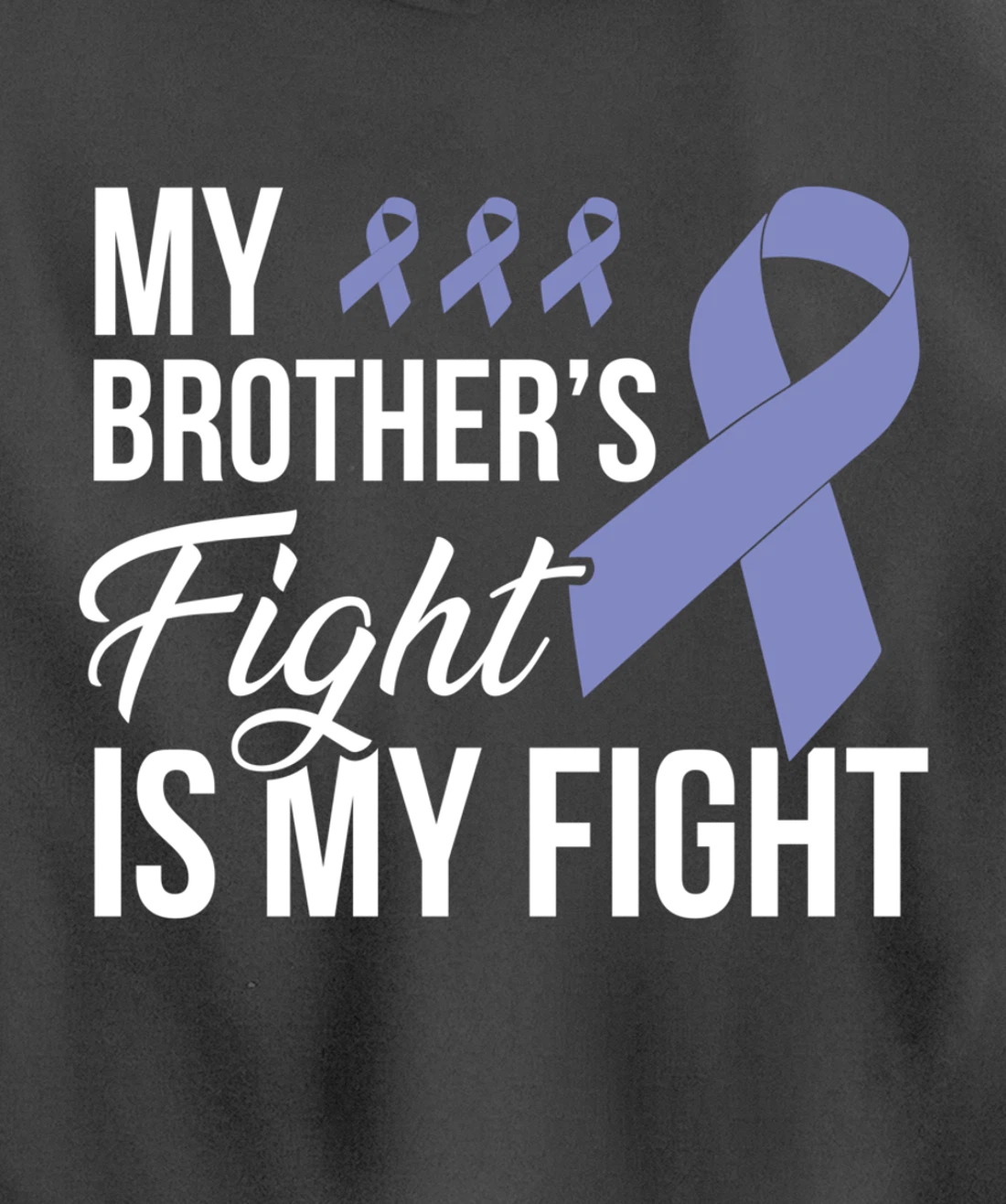 Stomach Cancer Fight Cancer Ribbon Pullover Hoodie